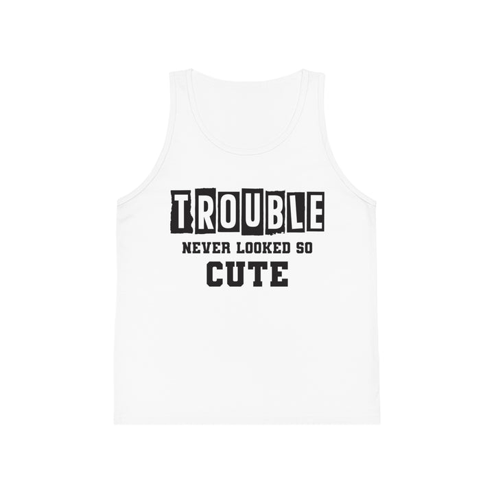 Trouble Never Looked So Cute - Kid's Jersey Tank Top
