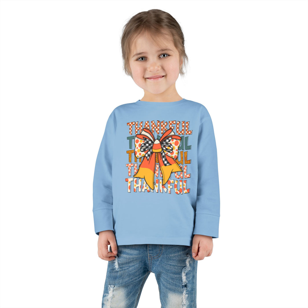 Thankful Bow - Toddler Long Sleeve Tee