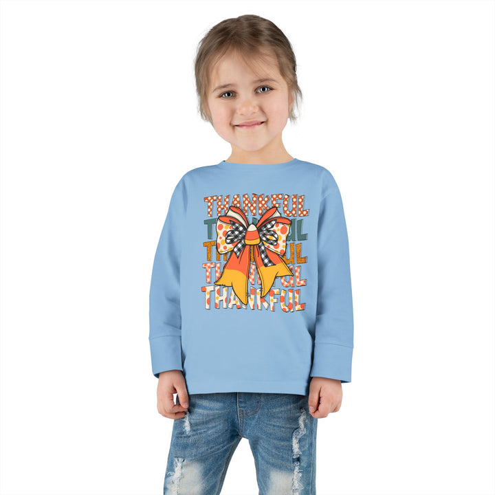 Thankful Bow - Toddler Long Sleeve Tee