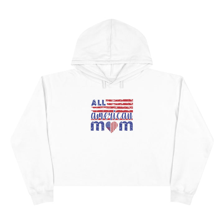 All American Mom  - Crop Hoodie