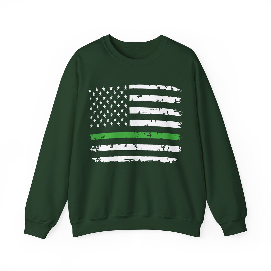 Green Line Flag - Unisex Heavy Blend™ Crewneck Sweatshirt