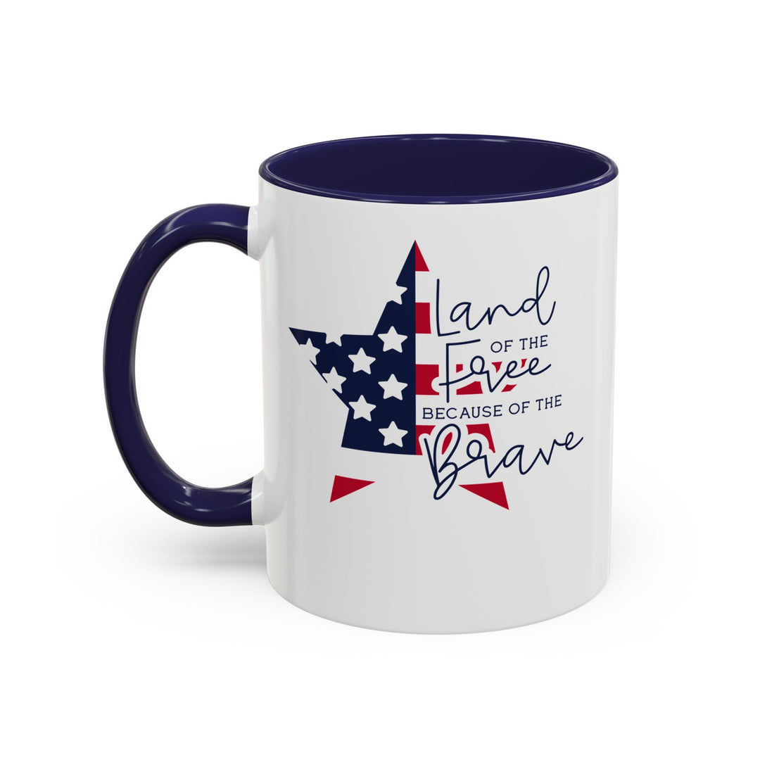 Land Of The Free - Accent Coffee Mug (11, 15oz)