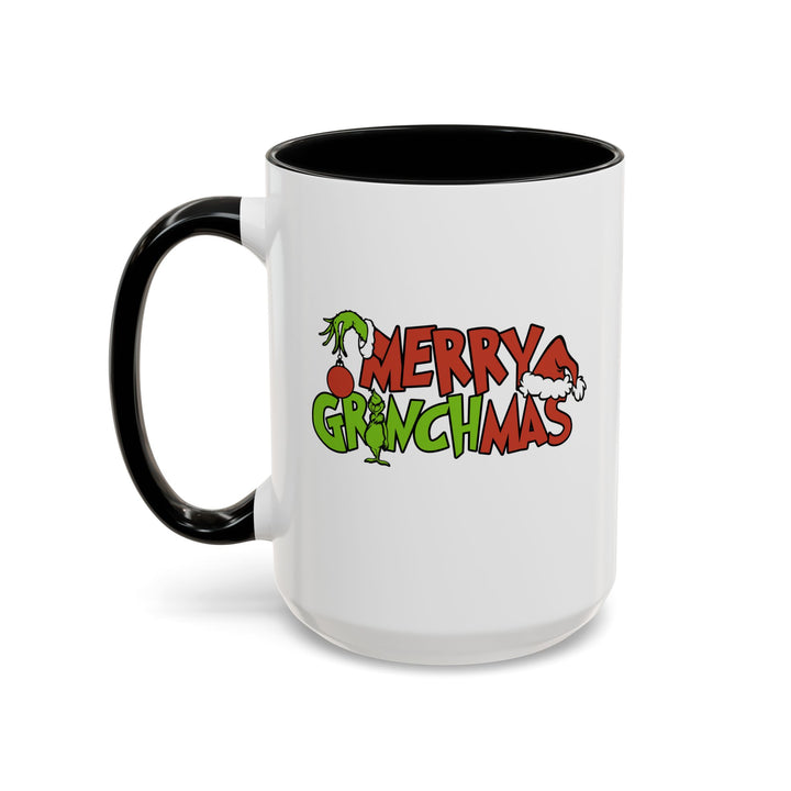 Merry Grinchmas - Accent Coffee Mug (11, 15oz)