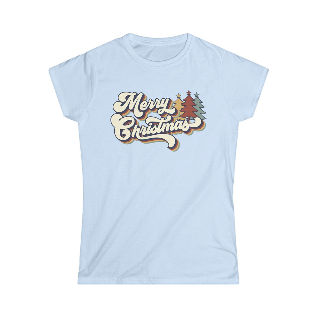 Retro Merry Christmas - Women's Softstyle Tee
