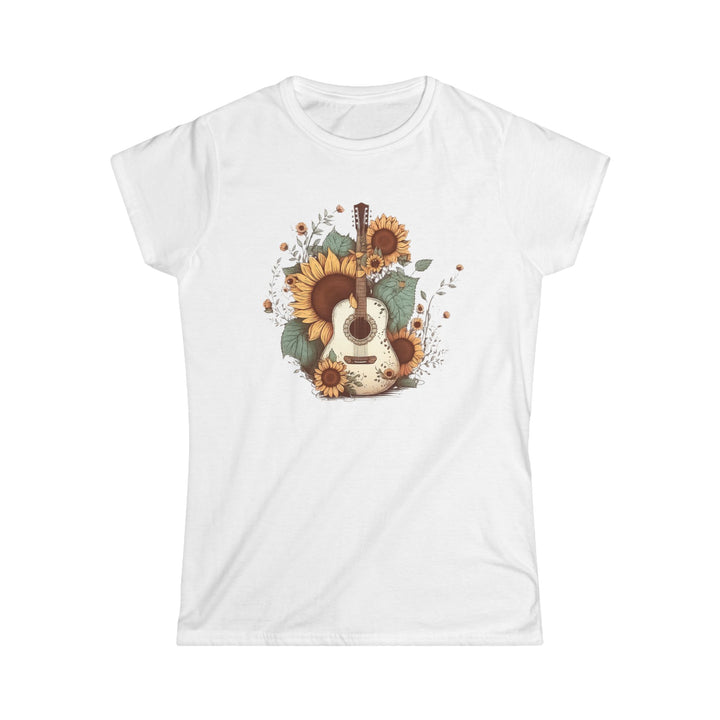 Sunflower Guitar - Women's Softstyle Tee