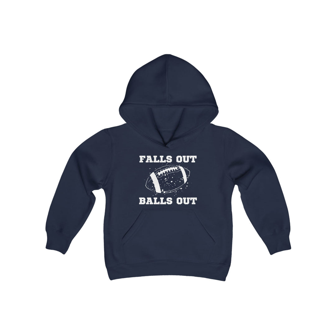 Falls Out Balls Out - Youth Heavy Blend Hooded Sweatshirt