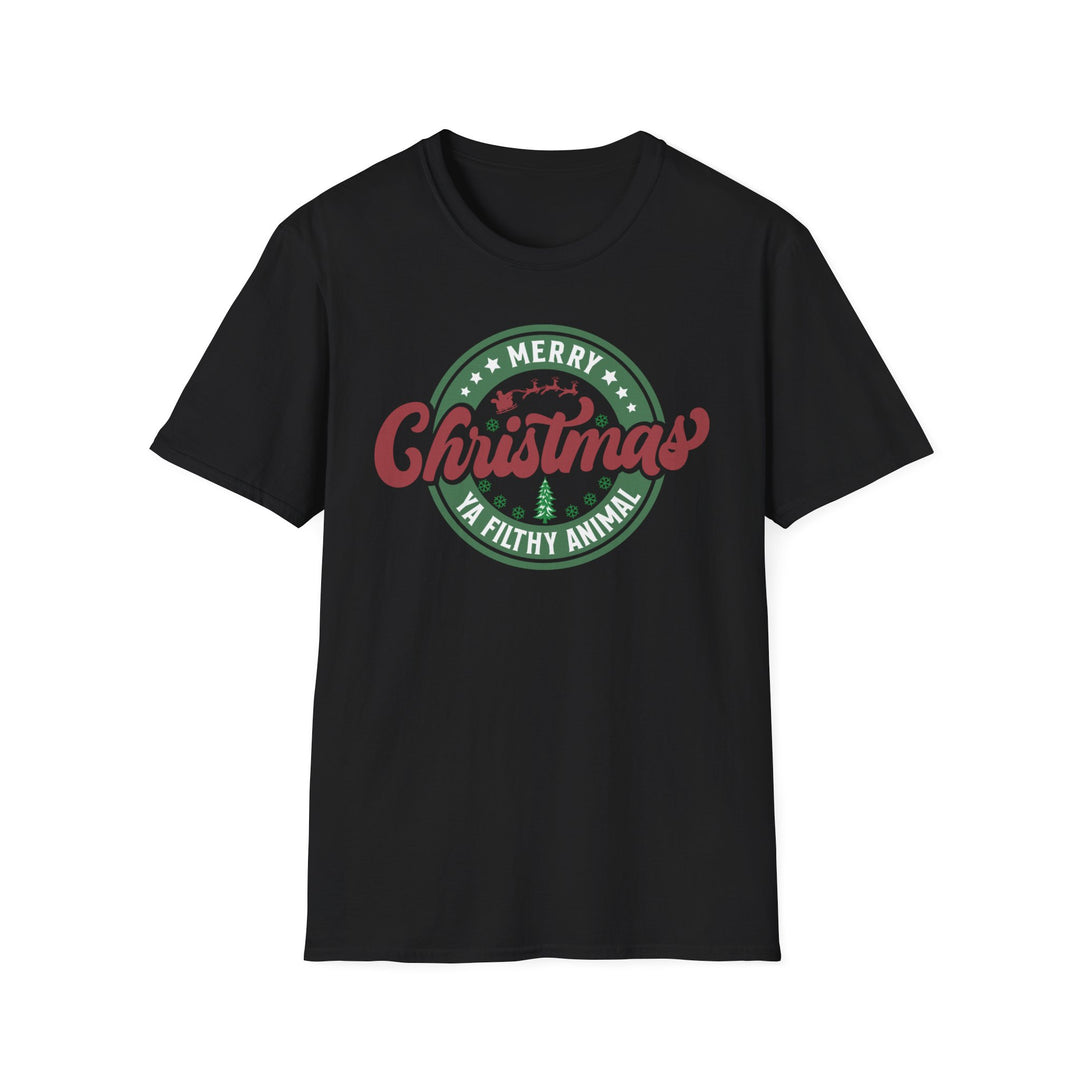 Merry Christmas Ya Filthy Animal - Unisex Softstyle T-Shirt