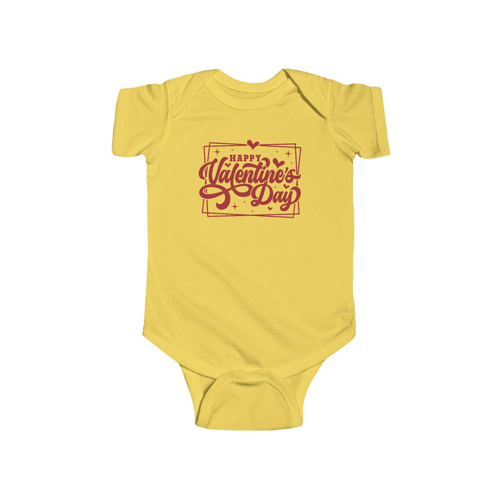 Happy Valentine's Day W/Hearts - Infant Fine Jersey Bodysuit