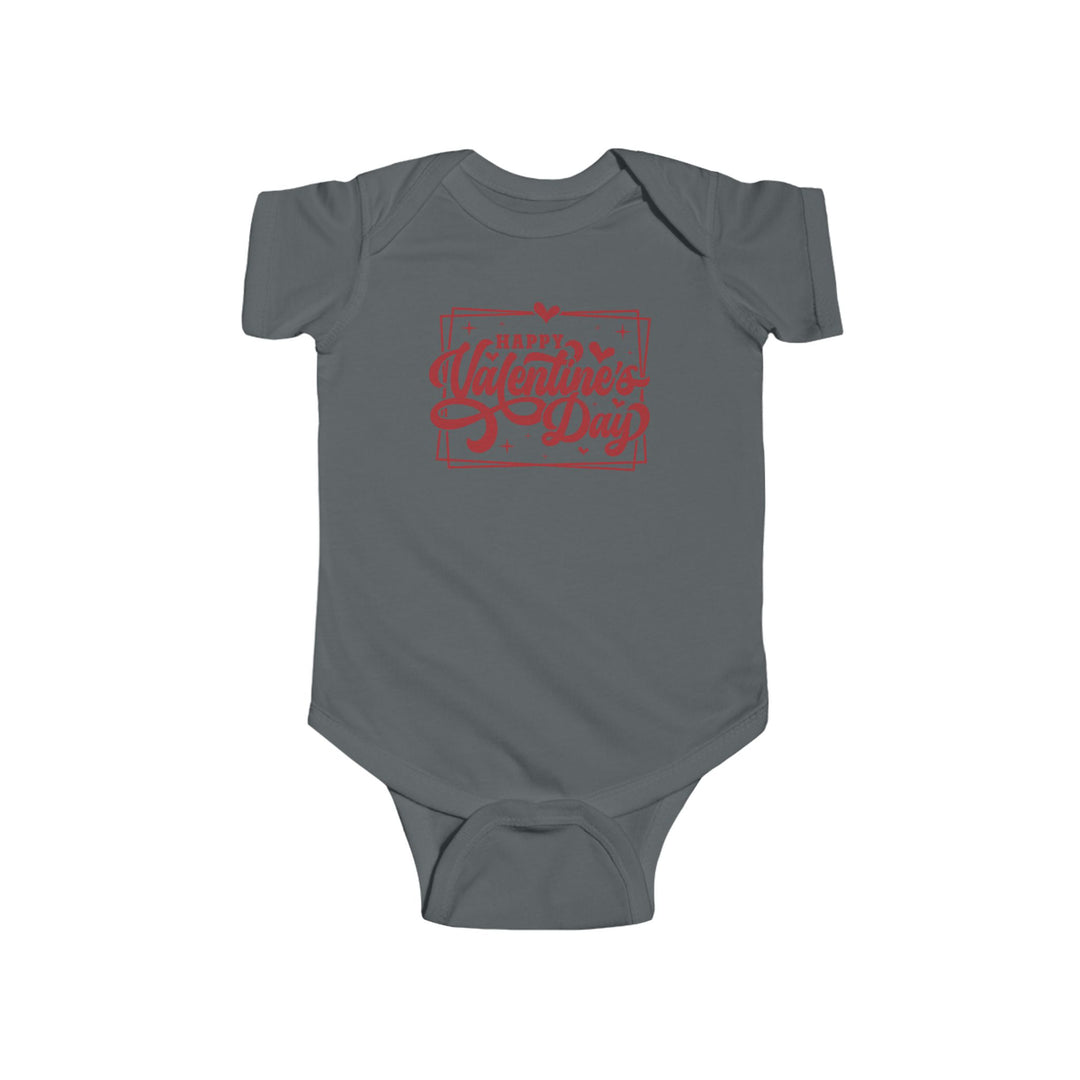 Happy Valentine's Day W/Hearts - Infant Fine Jersey Bodysuit