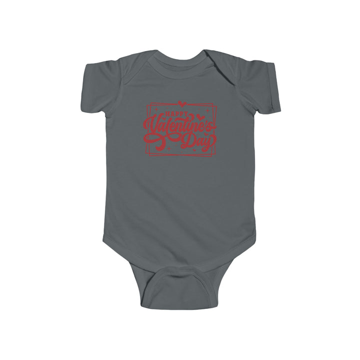 Happy Valentine's Day W/Hearts - Infant Fine Jersey Bodysuit