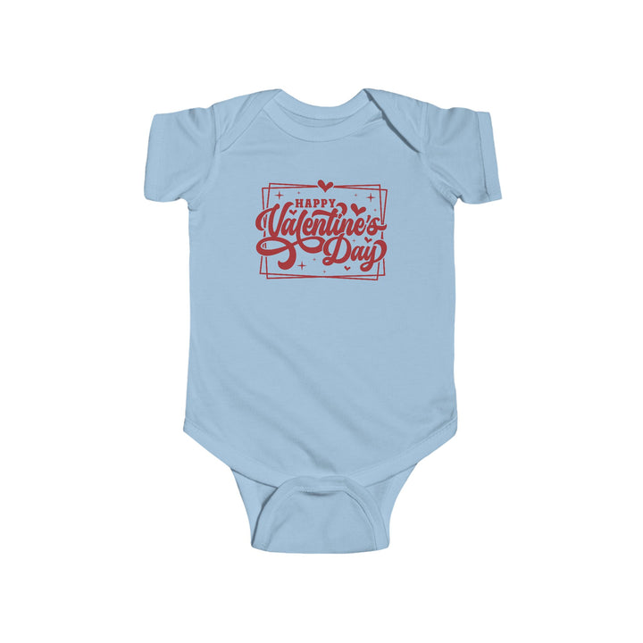 Happy Valentine's Day W/Hearts - Infant Fine Jersey Bodysuit