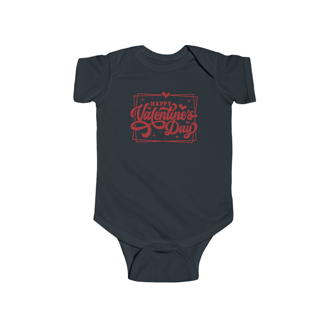 Happy Valentine's Day W/Hearts - Infant Fine Jersey Bodysuit