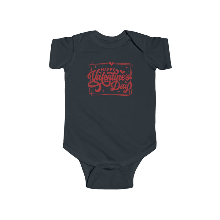 Happy Valentine's Day W/Hearts - Infant Fine Jersey Bodysuit