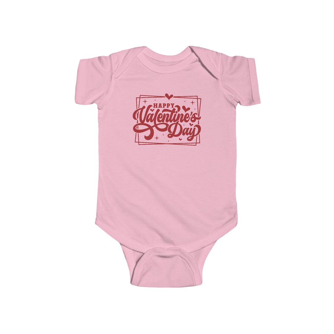 Happy Valentine's Day W/Hearts - Infant Fine Jersey Bodysuit