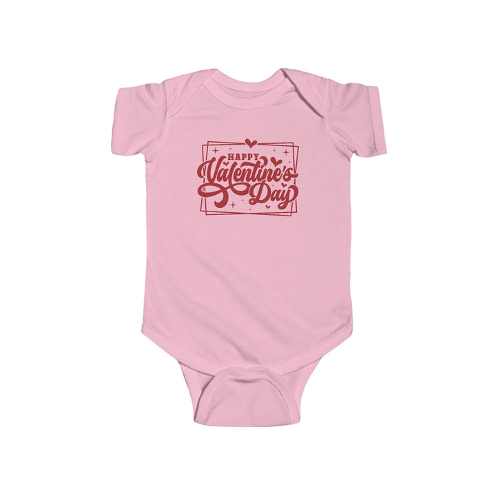 Happy Valentine's Day W/Hearts - Infant Fine Jersey Bodysuit