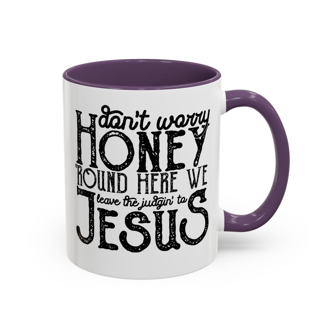Judgin To Jesus - Accent Coffee Mug (11, 15oz)