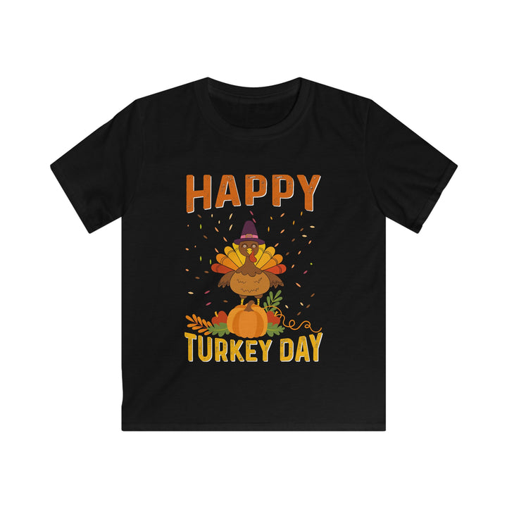 Happy Turkey Day - Kids Softstyle Tee