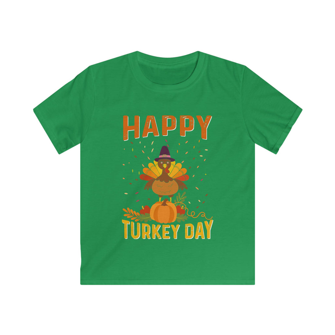 Happy Turkey Day - Kids Softstyle Tee