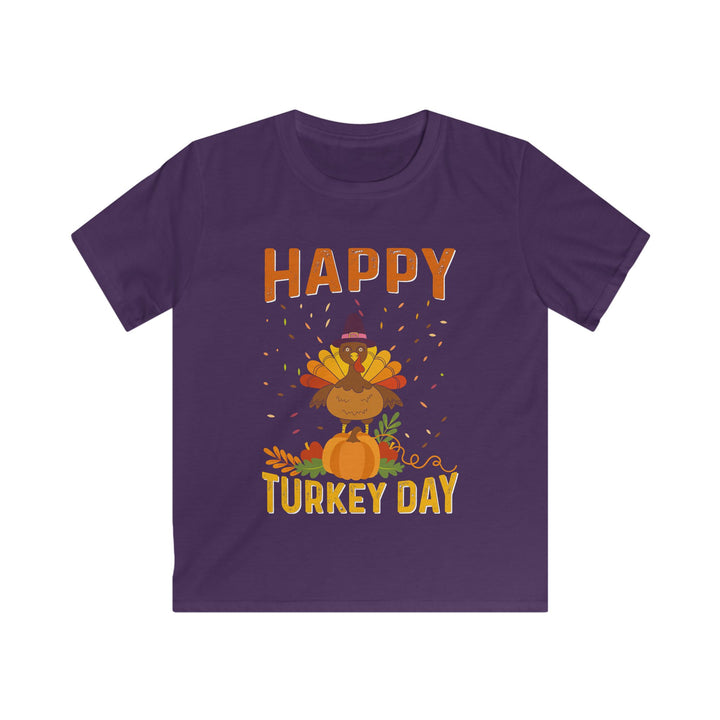 Happy Turkey Day - Kids Softstyle Tee