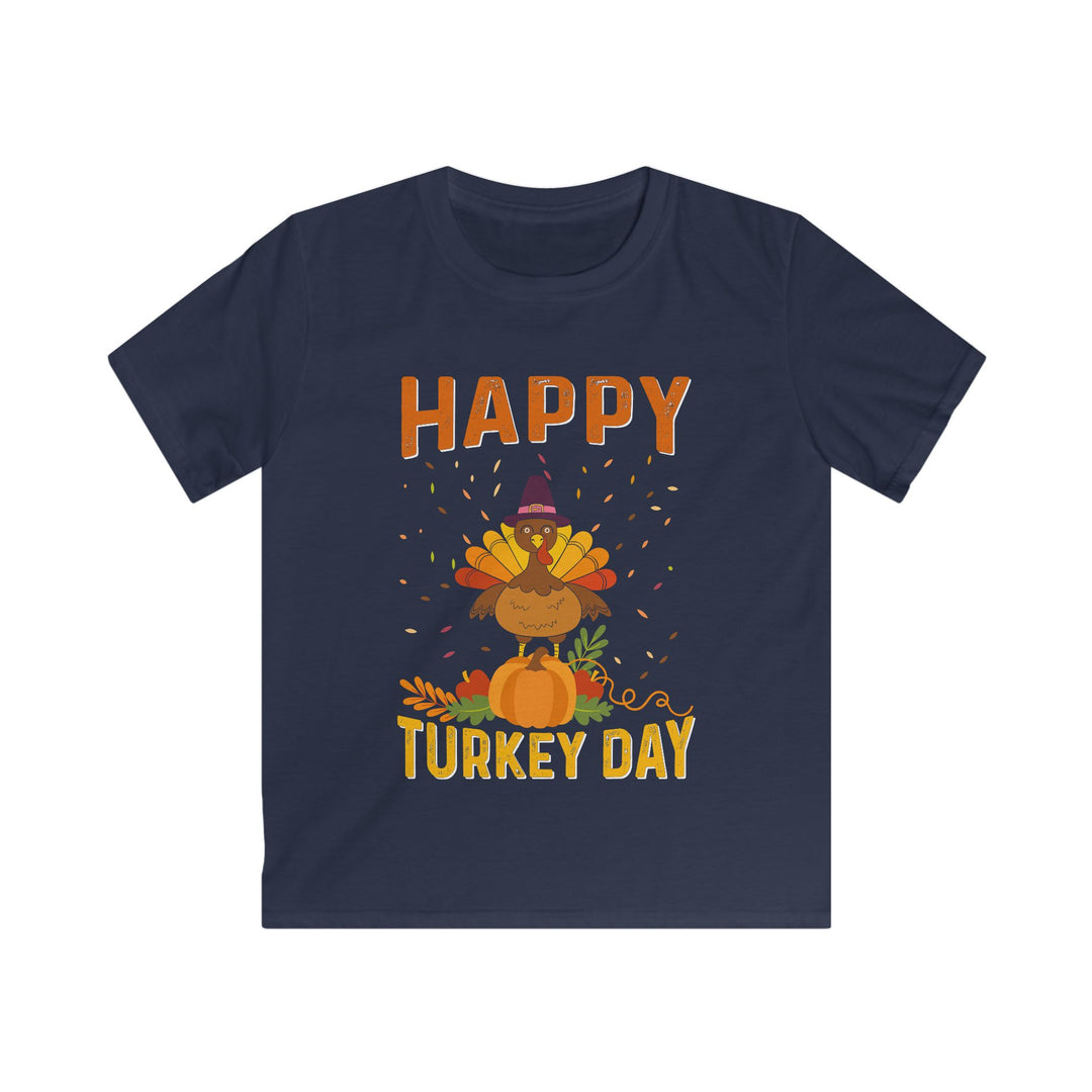 Happy Turkey Day - Kids Softstyle Tee