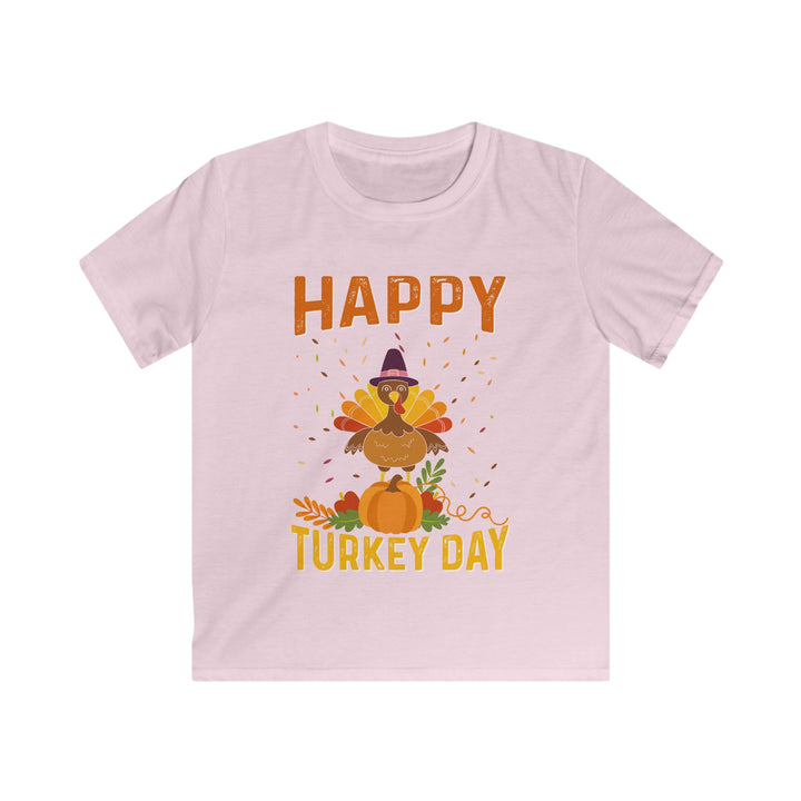 Happy Turkey Day - Kids Softstyle Tee