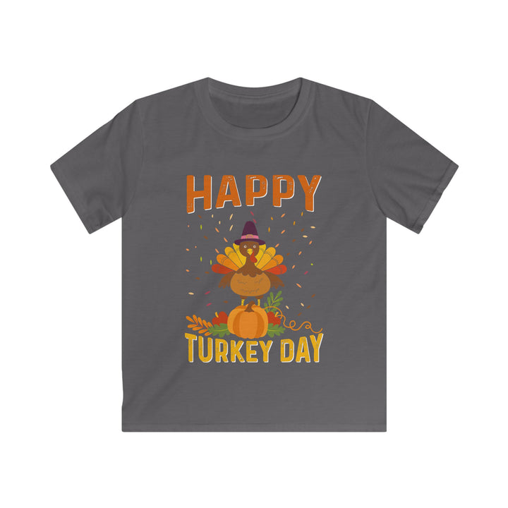 Happy Turkey Day - Kids Softstyle Tee