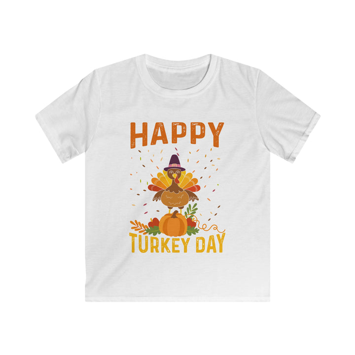 Happy Turkey Day - Kids Softstyle Tee