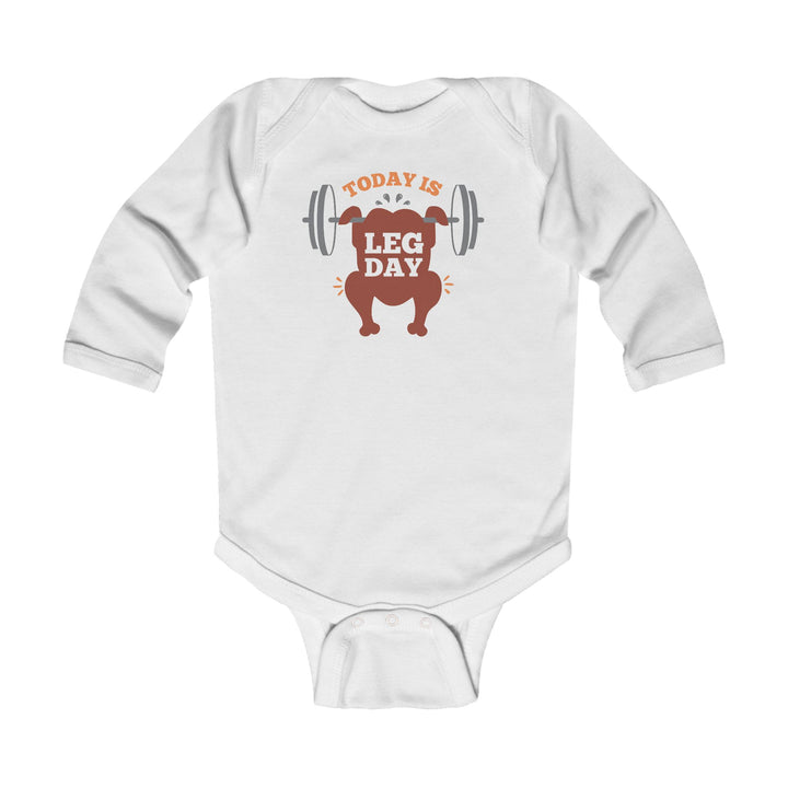 Leg Day - Infant Long Sleeve Bodysuit