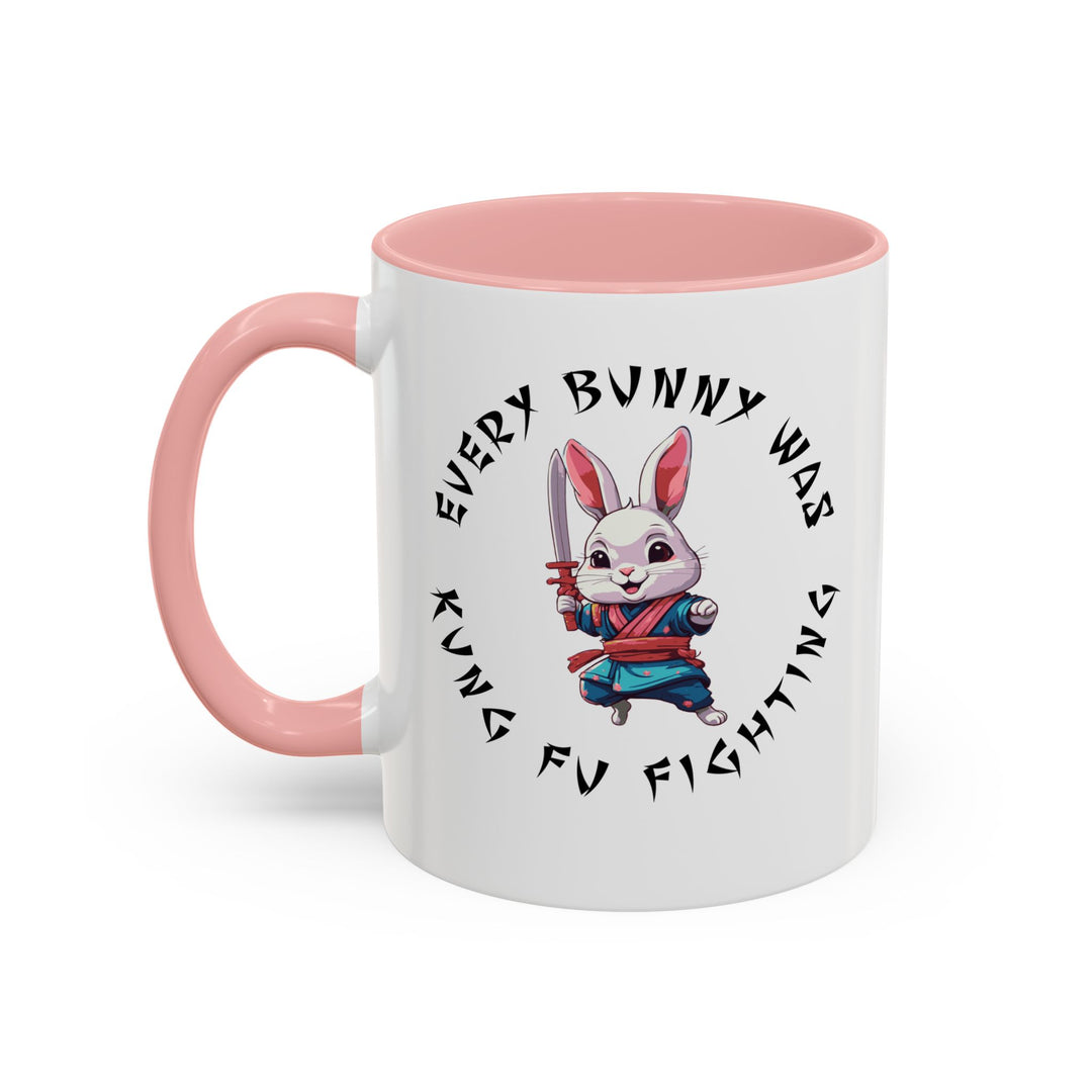 Kung Fu Fighting - Accent Coffee Mug (11, 15oz)
