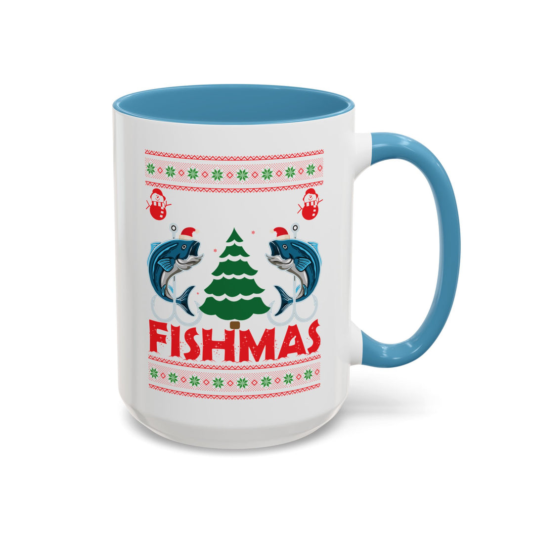 Merry Fishmas - Accent Coffee Mug (11, 15oz)