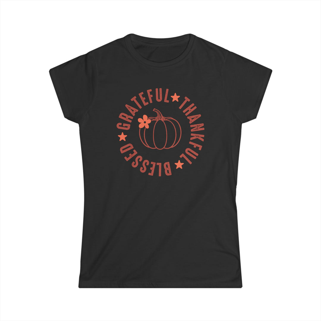 Grateful Thankful Blessed - Women's Softstyle Tee