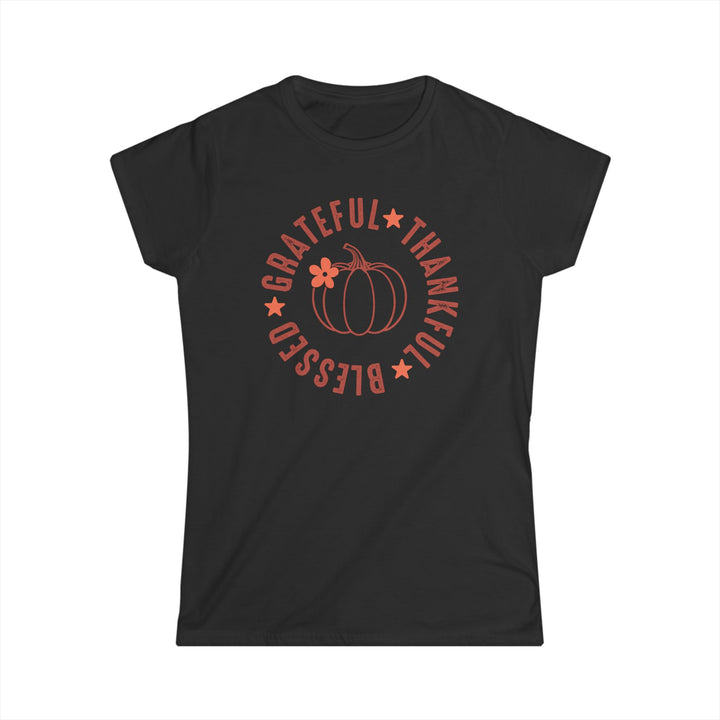 Grateful Thankful Blessed - Women's Softstyle Tee