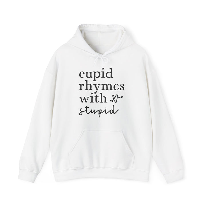 Cupid Rhymes With Stupid - Unisex Heavy Blend™ Hooded Sweatshirt