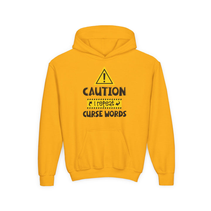 Caution - Youth Heavy Blend Hooded Sweatshirt