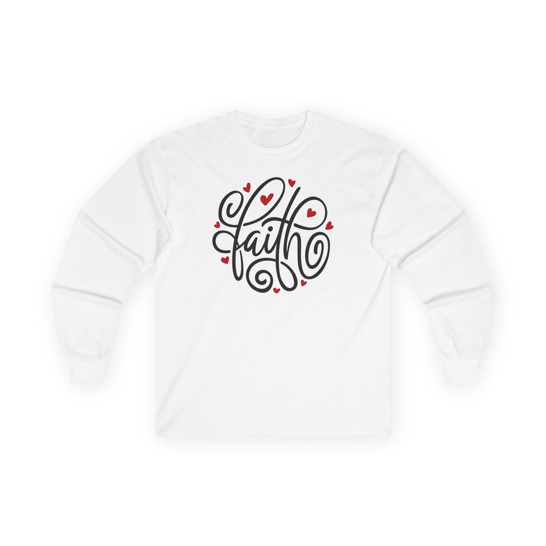 Faith Hearts - Unisex Ultra Cotton Long Sleeve Tee