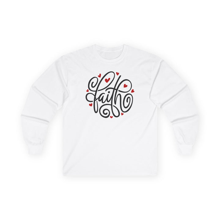 Faith Hearts - Unisex Ultra Cotton Long Sleeve Tee