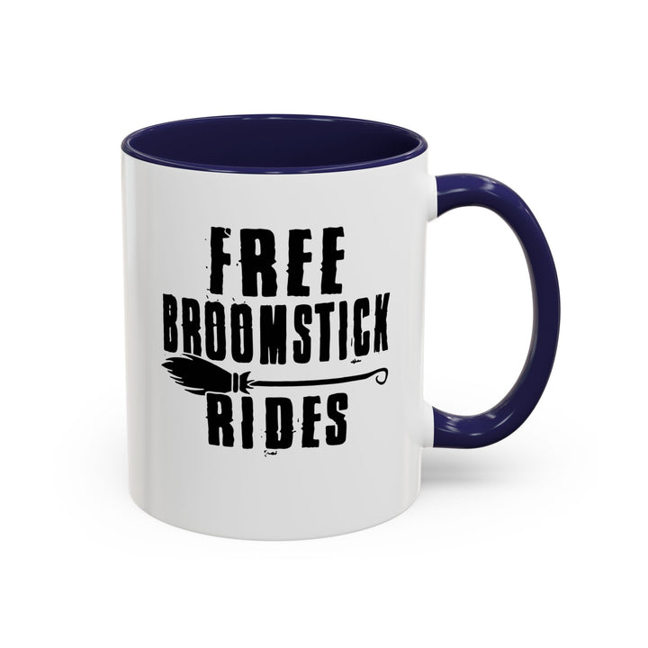 Free Broomstick Rides - Accent Coffee Mug (11, 15oz)