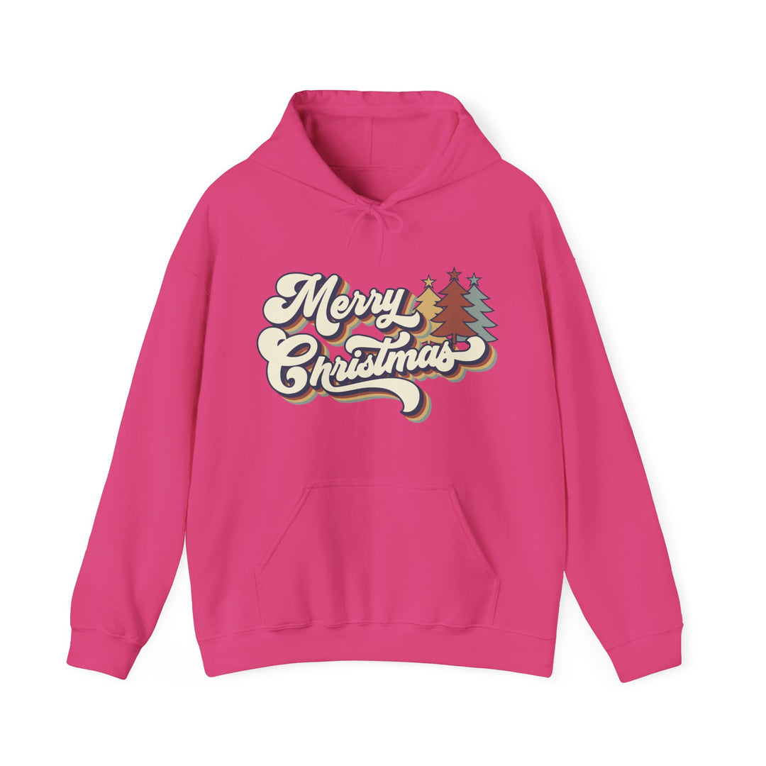 Retro Merry Christmas - Unisex Heavy Blend™ Hooded Sweatshirt