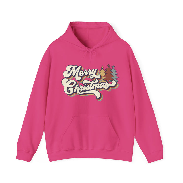 Retro Merry Christmas - Unisex Heavy Blend™ Hooded Sweatshirt
