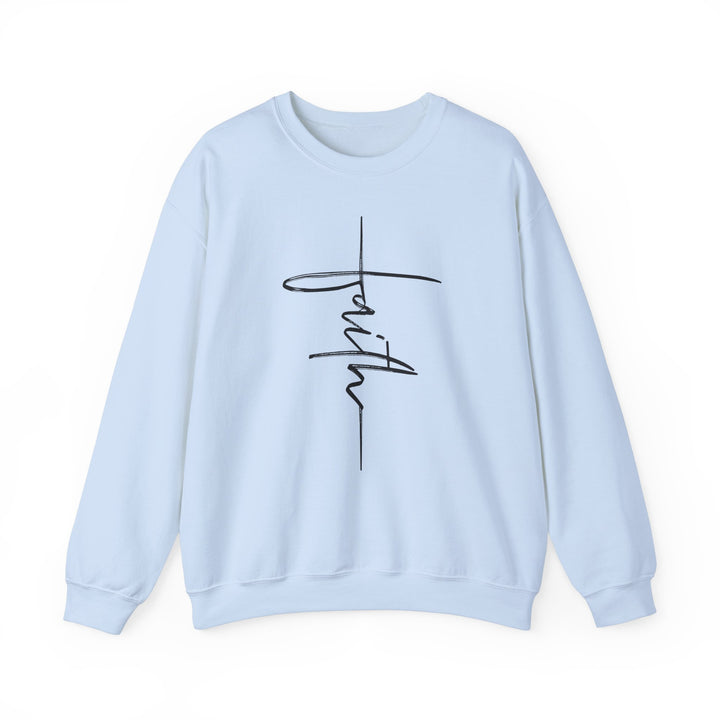 Faith Cross - Unisex Heavy Blend™ Crewneck Sweatshirt