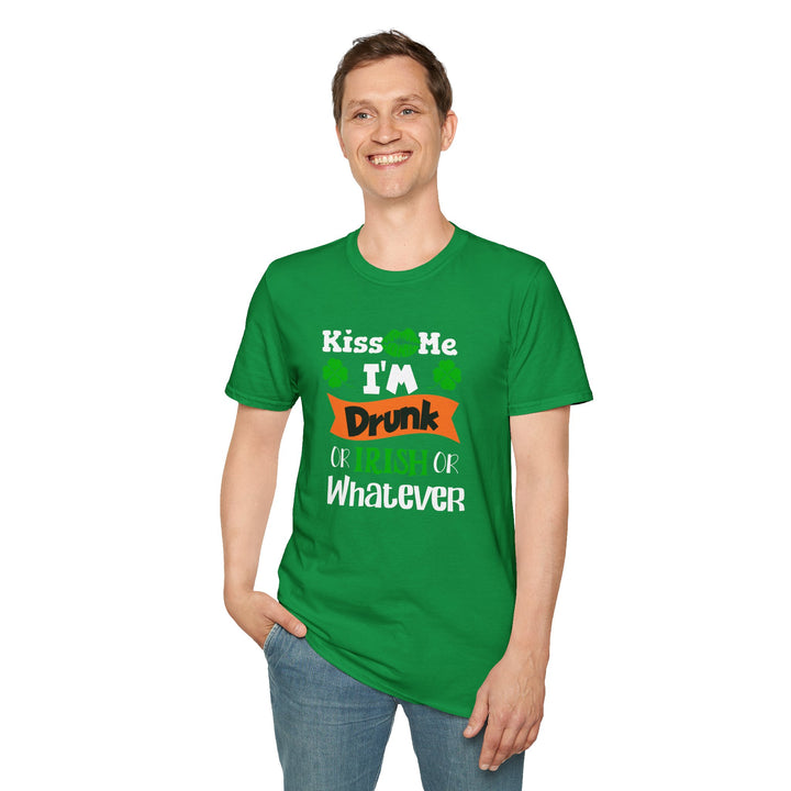 Kiss Me I'm Drunk - Unisex Softstyle T-Shirt