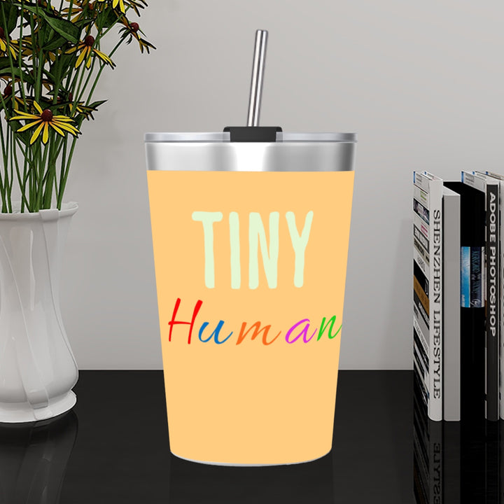 Tiny Human - Stainless Steel Water Bottle With Straw