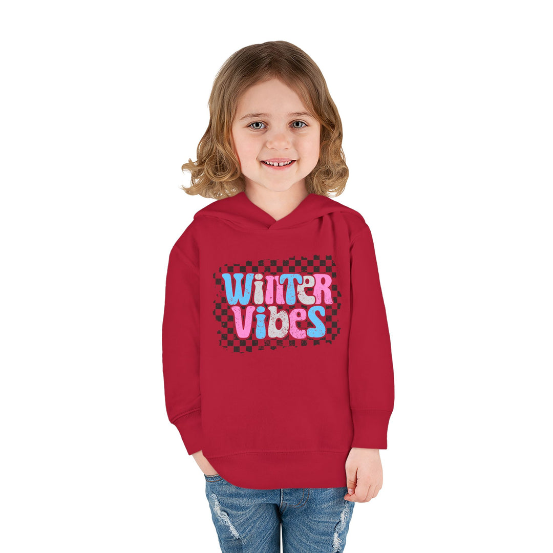 Winter Vibes - Toddler Pullover Fleece Hoodie