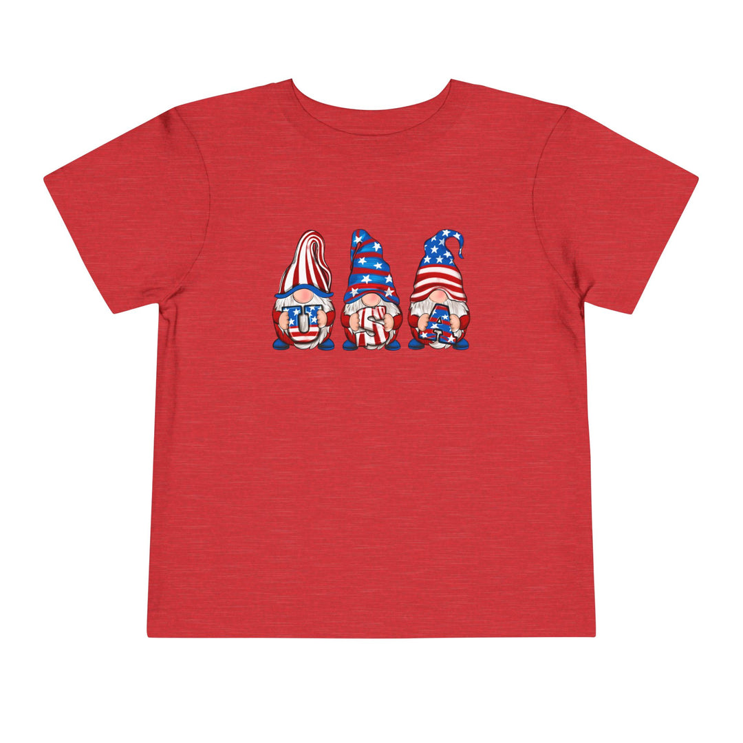 4th Of July Gnomes - Toddler Short Sleeve Tee