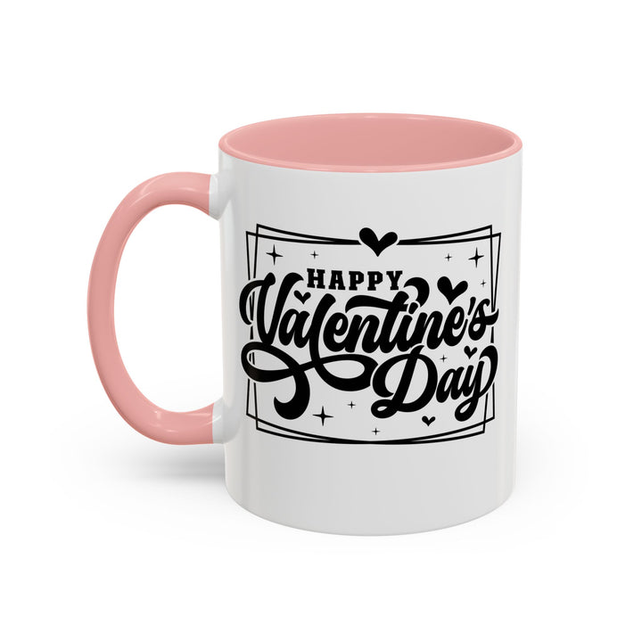 Happy Valentine's Day W/Hearts - Accent Coffee Mug (11, 15oz)