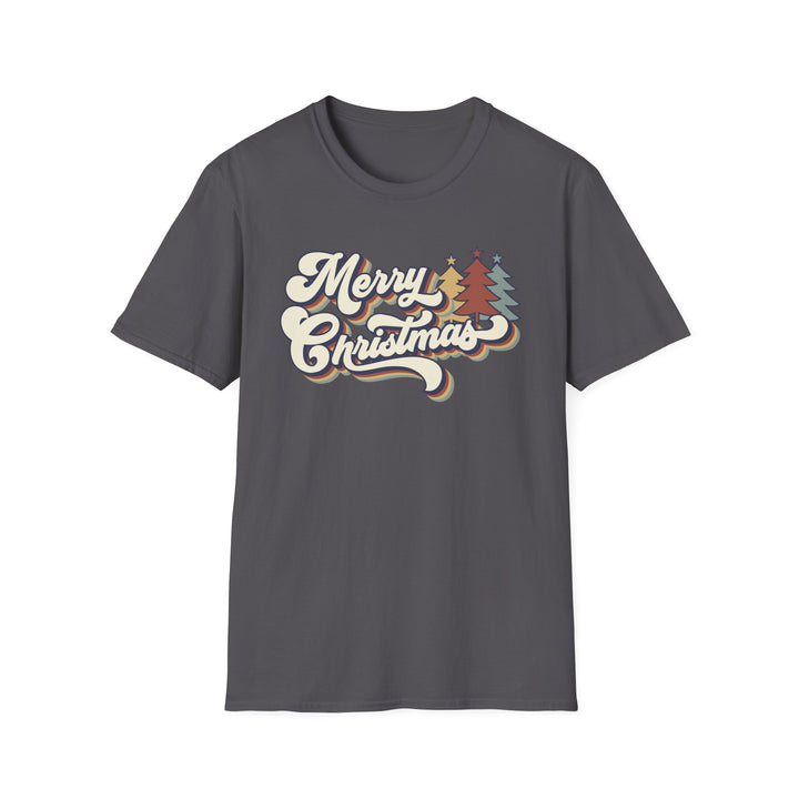Retro Merry Christmas - Unisex Softstyle T-Shirt