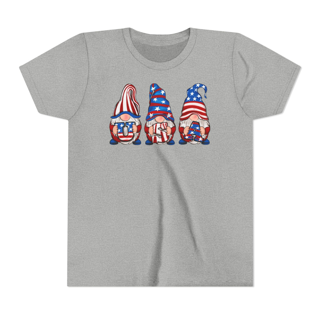 4th Of July Gnomes - Youth Short Sleeve Tee
