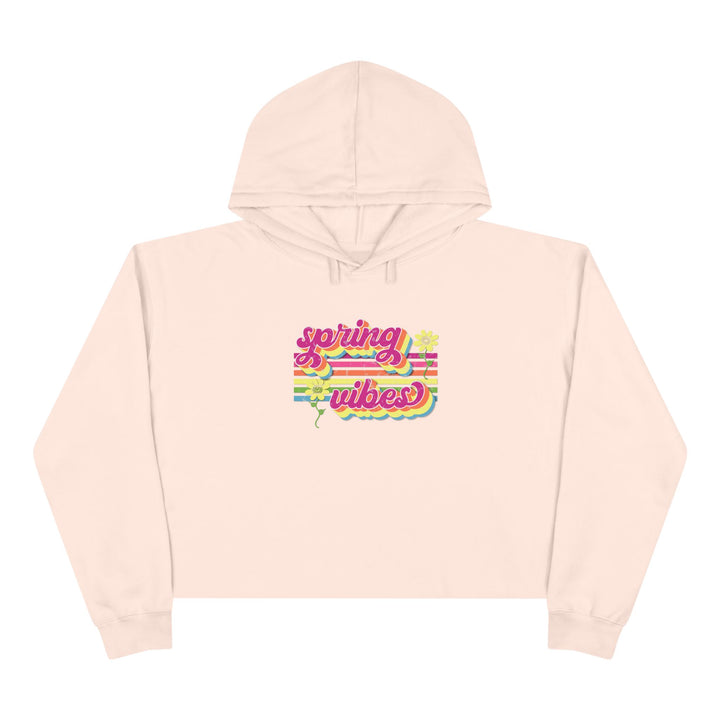Spring Vibes Retro - Crop Hoodie