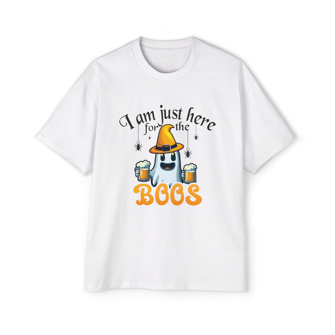 Here For The Boos - Men's Heavy Oversized Tee