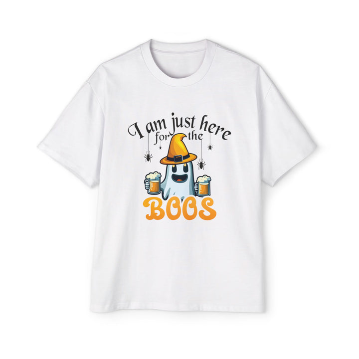 Here For The Boos - Men's Heavy Oversized Tee